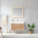 Vinnova 703136-NO-WH Palencia 36" Single Sink Wall-Mount Bath Vanity in North American Oak