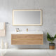 Vinnova 703160-NO-WH Palencia 60" Single Sink Wall-Mount Bath Vanity in North American Oak