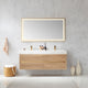 Vinnova 703160M-NO-WH Palencia 60M" Double Sink Wall-Mount Bath Vanity in North American Oak