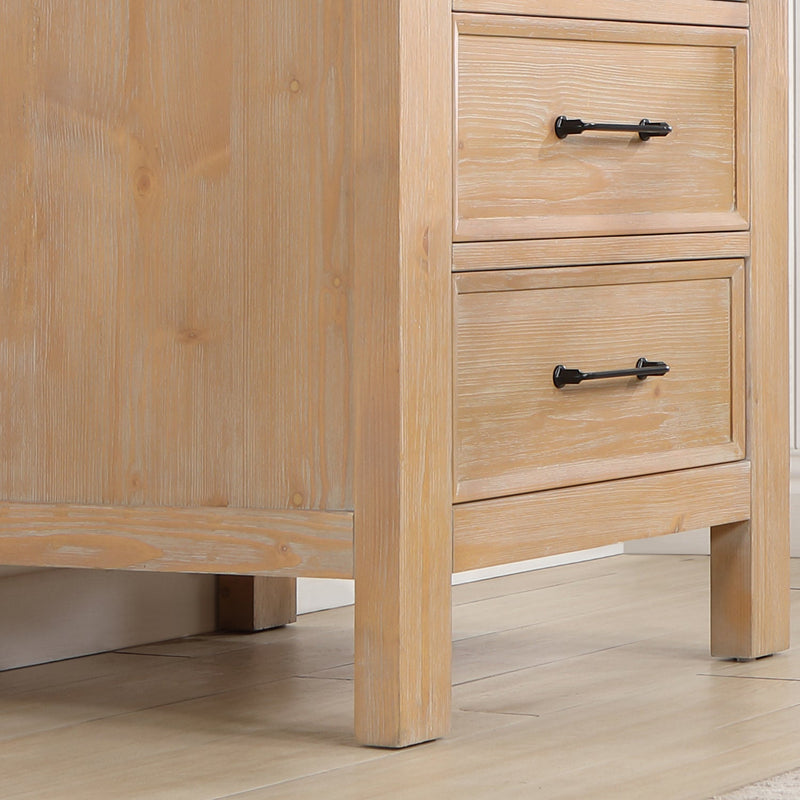 Vinnova 703824-FN-LW León 24" Free-standing Single Bathroom Vanity in Fir Wood Brown