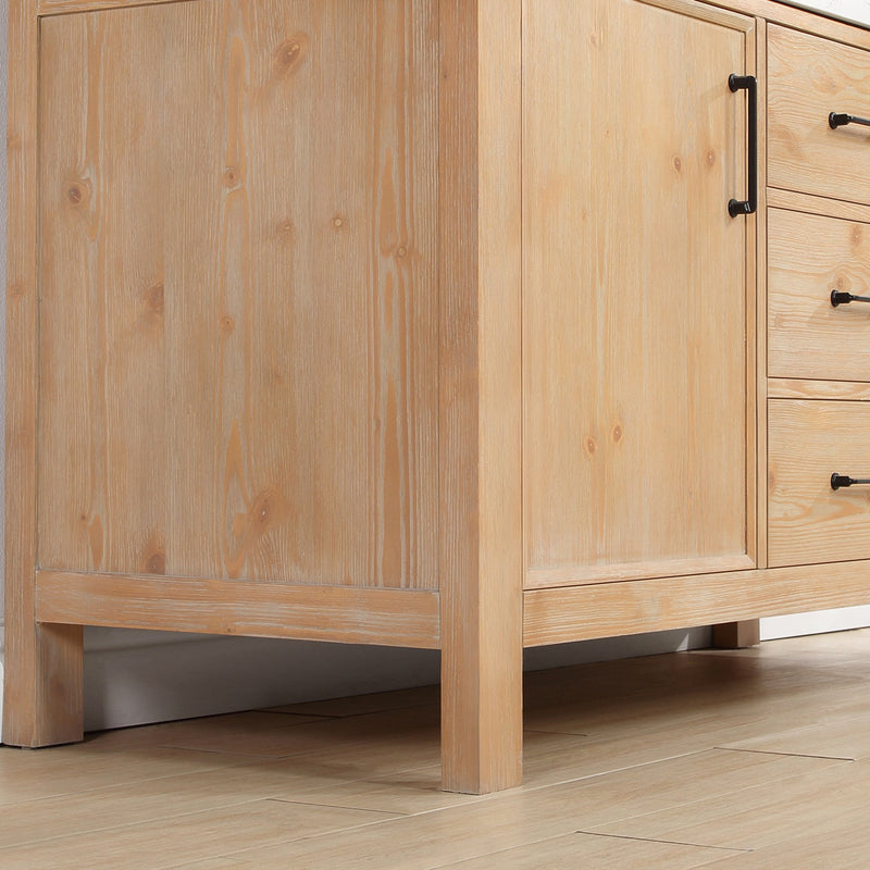 Vinnova 703860-FN-LW León 60" Free-standing Single Bathroom Vanity in Fir Wood Brown