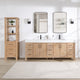 Vinnova 703884-FN-LW Leon 84" Free-standing Double Bathroom Vanity in Fir Wood Brown