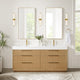 Vinnova 703972-WA-WH Hohhot 72" Free-standing Double Bath Vanity in Washed Ash Grey