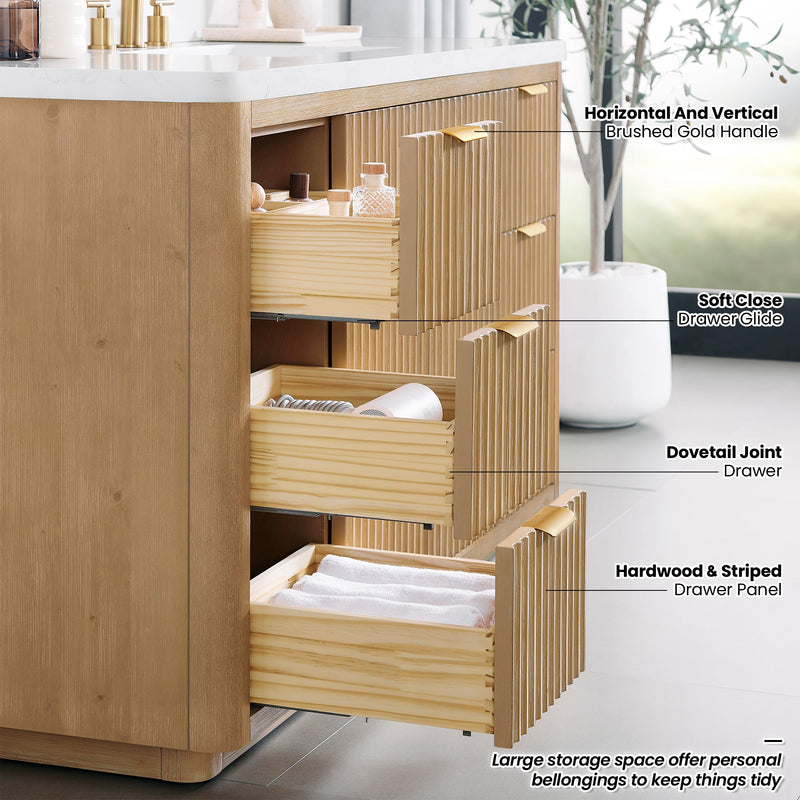 Vinnova 704160-WA-LW-NM Cádiz 60" Free-standing Single Bathroom Vanity in Washed Ash Grey