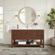 Vinnova 704360-AD-GW Vitre 60" Single Sink Bath Vanity in Aged Dark Brown Oak