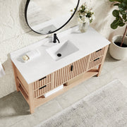 Vinnova 704360-AN-GW Vitre 60" Single Sink Bath Vanity in Aged Natural Oak - view 3