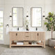 Vinnova 704372-AN-GW Vitre 72" Double Sink Bath Vanity in Aged Natural Oak