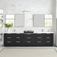 Vinnova 7049120-OK-PQ Santarem 120" Combined Double Bath Vanity in Oak Weathered Black