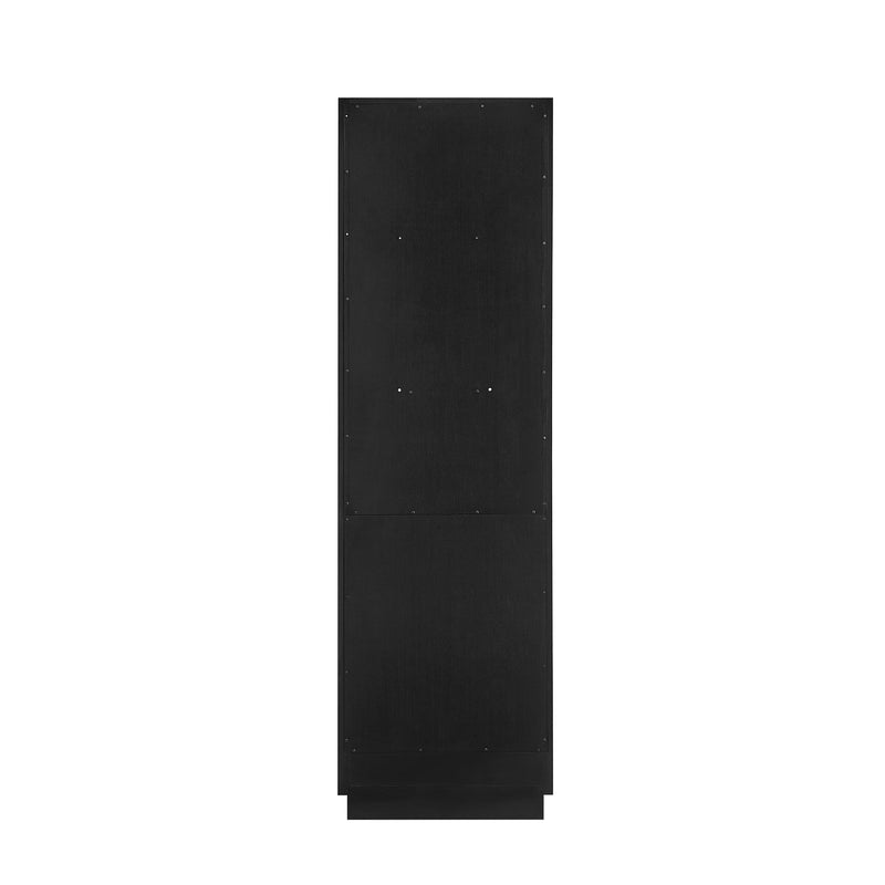Vinnova 704922-SCA-OK Santarem 22" Oak Weathered Black Storage Cabinet