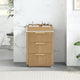 Vinnova 704924-WA-PQ Santarem 24" Washed Ash Grey Partitioned Storage Cabinet