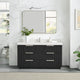 Vinnova 704960-OK-PQ Santarem 60" Single Bath Vanity in Oak Weathered Black