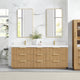 Vinnova 704984-WA-PQ Santarem 84" Double Bath Vanity in Washed Ash Grey