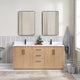 Vinnova 705772-FN-GW San 72" Free-standing Double Bath Vanity in Fir Wood Brown