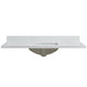 Vinnova 706149-CTP-GW Malaga 49" W x 22" D Composite Stone Vanity Top in Grain White