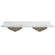 Vinnova 706161M-CTP-GW Malaga 61" W x 22" D Composite Stone Vanity Top in Grain White
