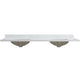 Vinnova 706173M-CTP-GW Malaga 73" W x 22" D Composite Stone Vanity Top in Grain White