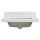 Vinnova 706325-CTP-GW Jaen 25" W x 22" D Composite Stone Vanity Top in Grain White