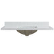 Vinnova 706343-CTP-GW Jaen 43" W x 22" D Composite Stone Vanity Top in Grain White