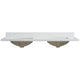 Vinnova 706361M-CTP-GW Jaen 61" W x 22" D Composite Stone Vanity Top in Grain White