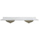 Vinnova 706373M-CTP-GW Jaen 73" W x 22" D Composite Stone Vanity Top in Grain White