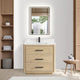 Vinnova 706536-AN-BK Porto 36" Free-standing Single Bath Vanity in Aged Natural Oak
