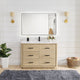Vinnova 706548-AN-BK Porto 48" Free-standing Single Bath Vanity in Aged Natural Oak