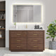 Vinnova 706555-AD-BK Porto 55" Free-standing Single Bath Vanity in Aged Dark Brown Oak