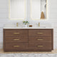 Vinnova 706572-AD-BK Porto 72" Free-standing Double Bath Vanity in Aged Dark Brown Oak