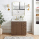 Vinnova 706936-AD-BK Oza 36" Free-standing Single Bath Vanity in Aged Dark Brown Oak