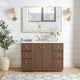 Vinnova 706948-AD-BK Oza 48" Free-standing Single Bath Vanity in Aged Dark Brown Oak