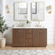 Vinnova 706960M-AD-BK Oza 60M" Free-standing Double Bath Vanity in Aged Dark Brown Oak