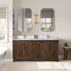 Vinnova 707372-AD-BH Tokyo 72" Freestanding Double Bath Vanity in Aged Dark Brown Oak