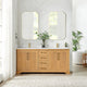 Vinnova 707372-ON-BH Tokyo 72" Double Bath Vanity in Oak Natural Brown