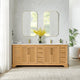Vinnova 707384-ON-BH Tokyo 84" Double Bath Vanity in Oak Natural Brown