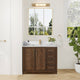 Vinnova 707542-AD-BH Jakarta 42" Freestanding Single Bath Vanity in Aged Dark Brown Oak