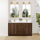 Vinnova 707560M-AD-BH Jakarta 60M" Freestanding Double Bath Vanity in Aged Dark Brown Oak