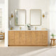 Vinnova 707584-ON-BH Jakarta 84" Freestanding Double Bath Vanity in Oak Natural Brown