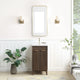 Vinnova 707618-SA-WH Palos 18" Free-standing Single Bath Vanity in Spruce Antique Brown