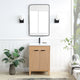 Vinnova 707624-FN-WH Palos 24" Free-standing Single Bath Vanity in Fir Wood Brown