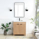 Vinnova 707630-FN-WH Palos 30" Free-standing Single Bath Vanity in Fir Wood Brown