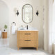 Vinnova 708236-WN-GW Mumbai 36" Single Sink Bath Vanity in Oak Weathering Light Brown