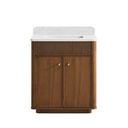 Vinnova 708730-NW-GW Zogno 30" Single Sink Bath Vanity in Natural Walnut - view 18
