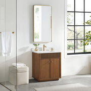 Vinnova 708730-NW-GW Zogno 30" Single Sink Bath Vanity in Natural Walnut - view 2