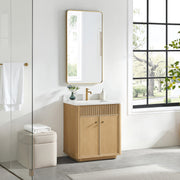 Vinnova 708730-WA-GW Zogno 30" Single Sink Bath Vanity in Washed Ash Grey - view 2