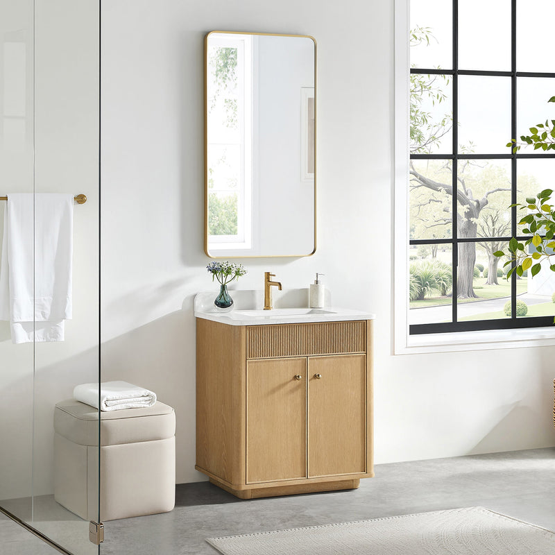 Vinnova 708730-WA-GW Zogno 30" Single Sink Bath Vanity in Washed Ash Grey - view 2