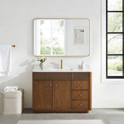 Vinnova 708748-NW-GW Zogno 48" Single Sink Bath Vanity in Natural Walnut