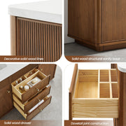 Vinnova 708748-NW-GW Zogno 48" Single Sink Bath Vanity in Natural Walnut - view 11
