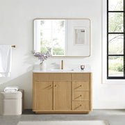 Vinnova 708748-WA-GW Zogno 48" Single Sink Bath Vanity in Washed Ash Grey