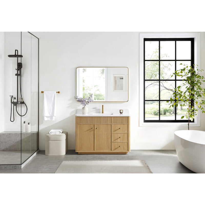 Vinnova 708748-WA-GW Zogno 48" Single Sink Bath Vanity in Washed Ash Grey - view 12