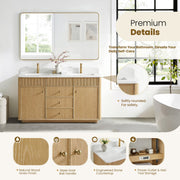 Vinnova 708760M-WA-GW Zogno 60M" Double Sink Bath Vanity in Washed Ash Grey - view 14